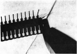 Unbending IC pins