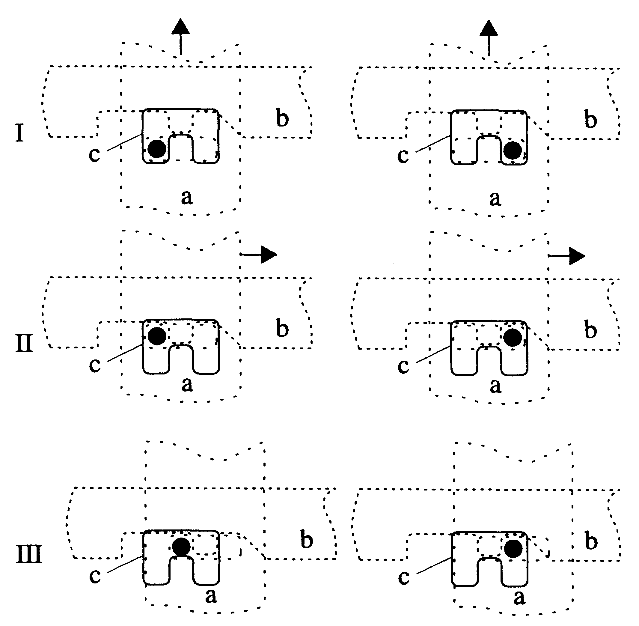 Image 6, showing first three stages of the read cycle, for both values 0 and 1